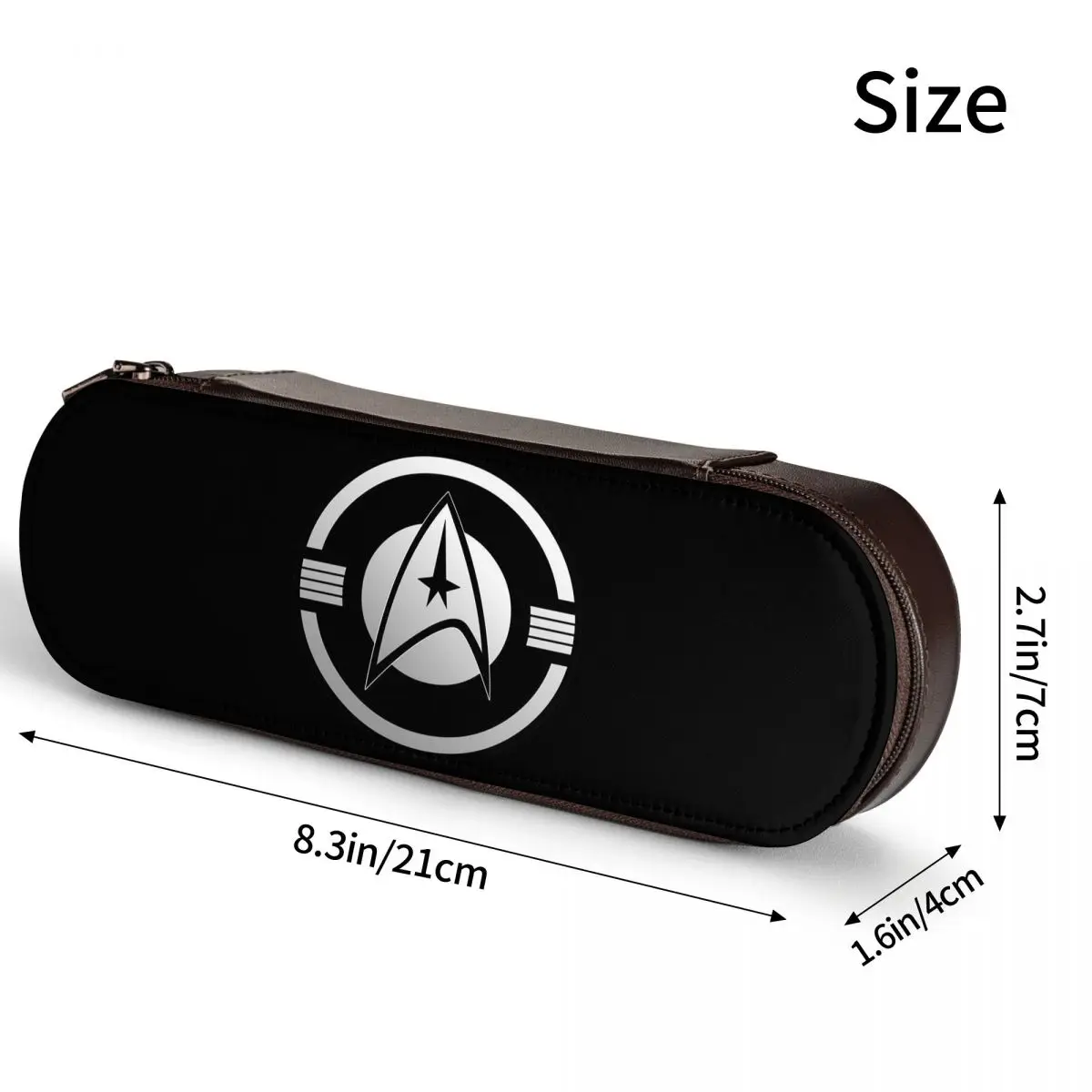 Star Treks Science Fiction TV Series _pixian_ai Leather Pencil Cases Pencil Pouch Storage Stationery Supplies Pen Box