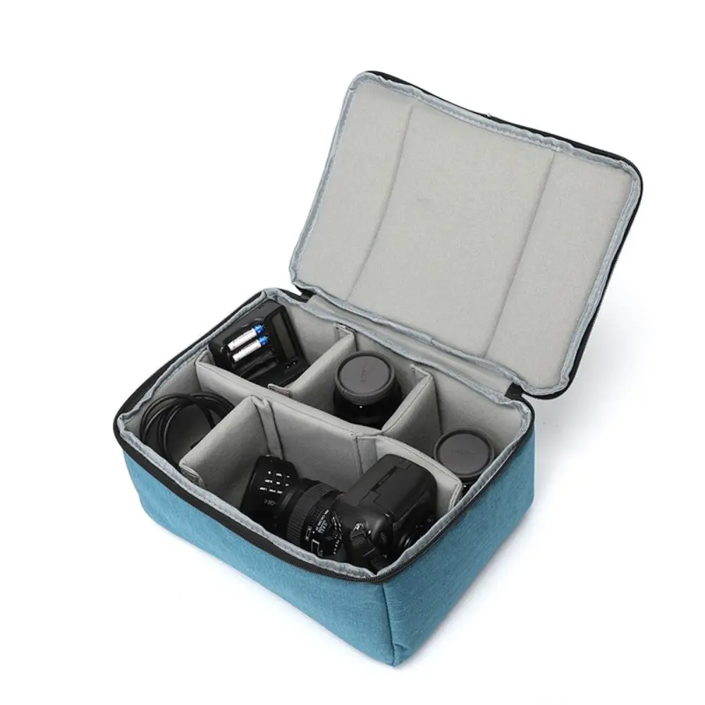 Oxford Camera Inserts Bag Super Thick Waterproof Insert Photography Organizer Black Portable Waterproof Camera Bag DSLR Camera