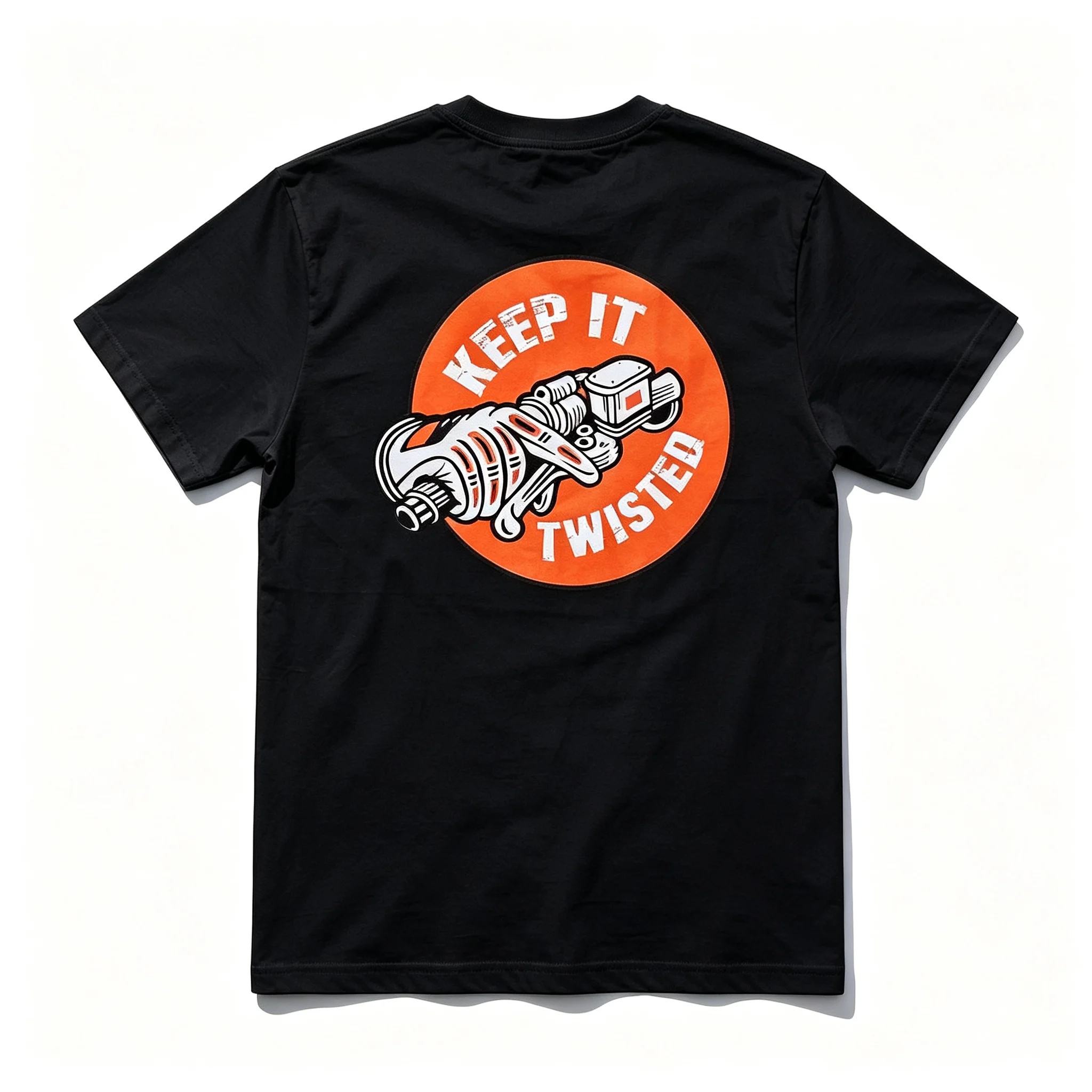 2026 Vintage Biker Mechanical Hand Engine Graphic Short‑Sleeve T‑Shirt For Kids Adults Motorcycle Streetwear Crew Neck Tee