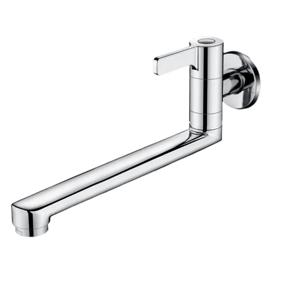 Easy Kitchen Tap 304 Stainless Steel Faucet Rotatable Kitchen Faucet Easy  For Cleaning Single Handle Control
