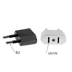 Adaptador de enchufe de viaje de la UE, enchufe americano CN, enchufe europeo, adaptador de corriente eléctrica de CA