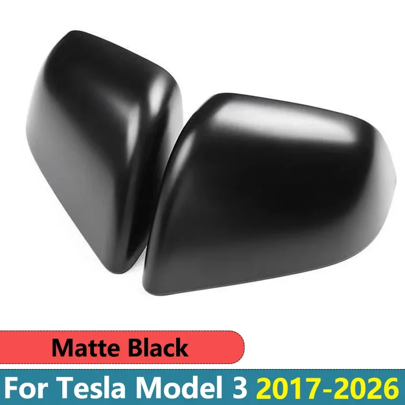 Für Tesla Model Y Juniper 25-26 Model 3/Y Rückspiegelabdeckung ABS Carbonfaser Dekorative Schale Auto-Rückspiegelabdeckung Autoteile – Detail 10
