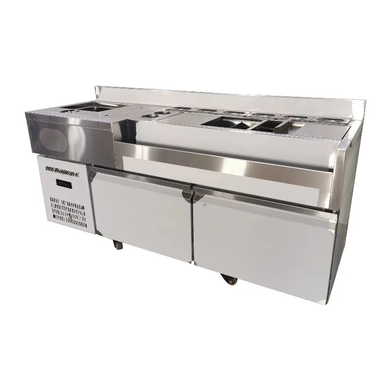 Stainless Steel Bar Counter Station Custom Commercial Cocktail Bar Equipment for Bar & Cafe Customized