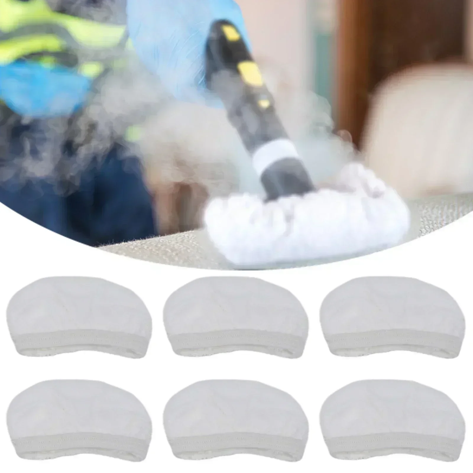 6 Pcs Mop Cloth For Polti-Vaporetto Smart 100 And Handy Steam Cleaning Pads Replacement Parts Sweeper Vacuum Cleaner Parts