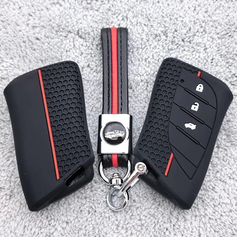 For Lexus NX GS ES UX US RC LX GX IS RX 200 250 250h 350h LS 450h 260h 300h Silicone Car Remote Key Fob Case Cover Accessories