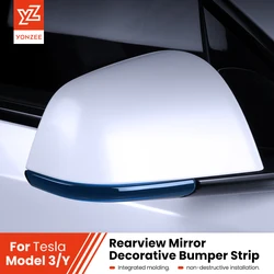 YZ For Tesla Car Rearview Mirror Protector for Tesla Model Y Model 3 Mirror Protector Vehicle Anti-collision Strip Car Accessory