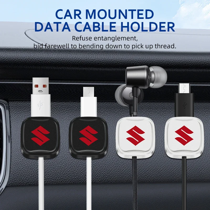 

1/2/4 шт. автомобильный внутренний фиксатор кабеля для Suzuki Grand Vitara Sx4 Swift Alto автомобильные наклейки