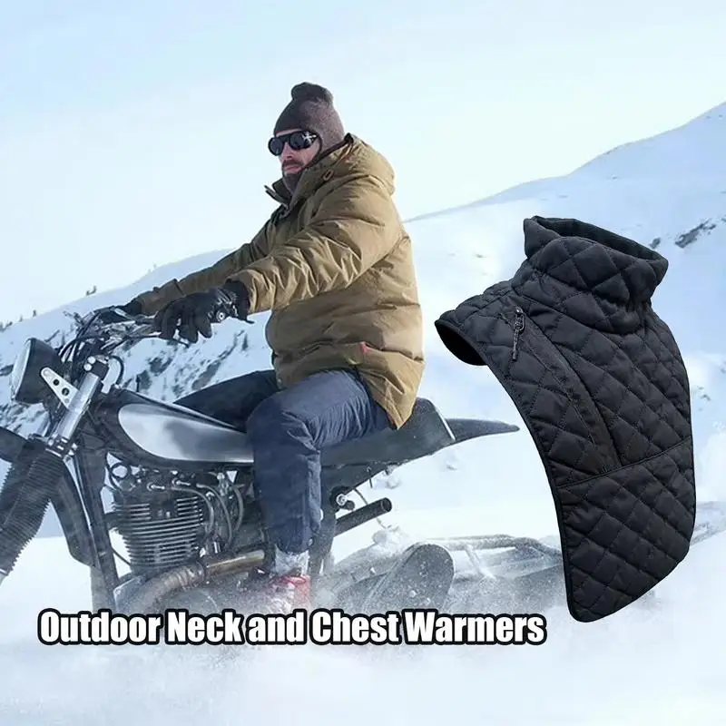 Winter Neck Warmer Gaiter Adjustable Face Scarf Chest Warmers Thick Neck Gaiters For Outdoor Activities Motorcycle Riding Skiing