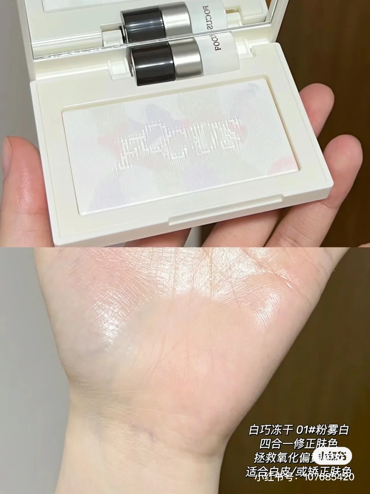 INSBAHA Primary Color Focus Powder Freeze-Dried Soft Focus Setting Powder Long-Lasting Oil Control Loose Powder