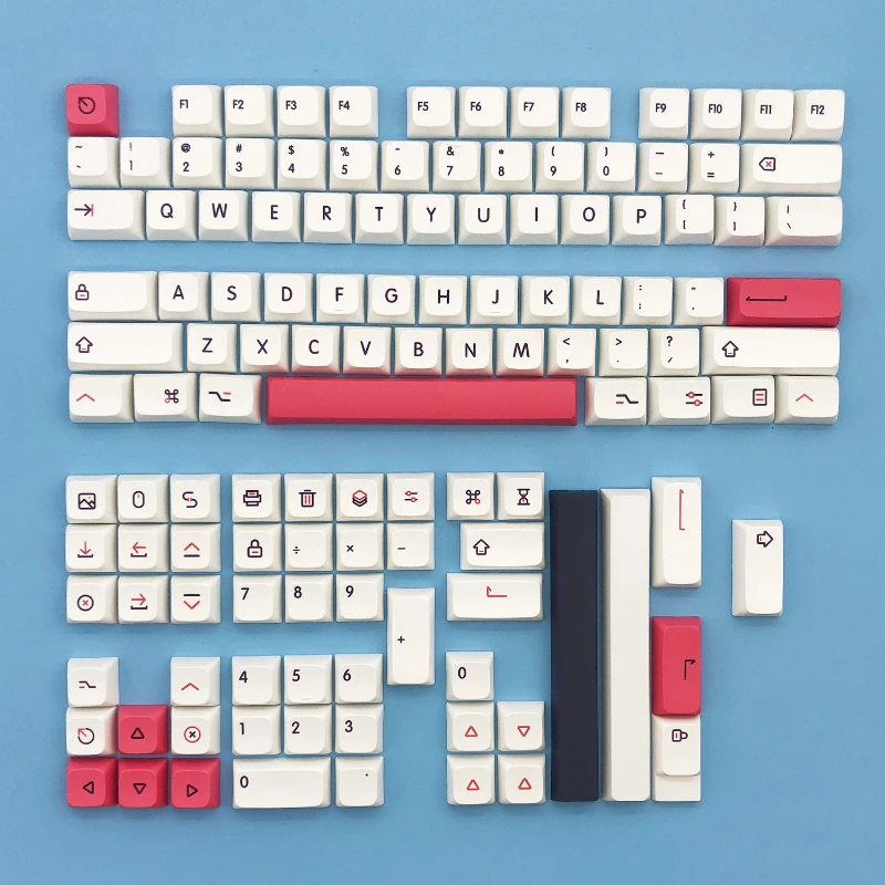 Keycaps Pbt Dye Sublimation Xda Profile Milk Matcha 125 Keys Support English Russian Japanese Layout Fit  Mechanical Keyboard