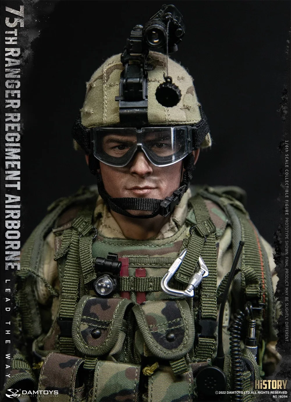 DAMTOYS DAM 78094 US.75th Ranger Armor Force Soldier Full Set Moveable Action Figure Gift For Fans Collect 1/6