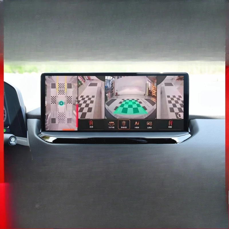 

6-Way 720 panoramic decoding, blind spot monitoring driving recorder reversing car image assistance system