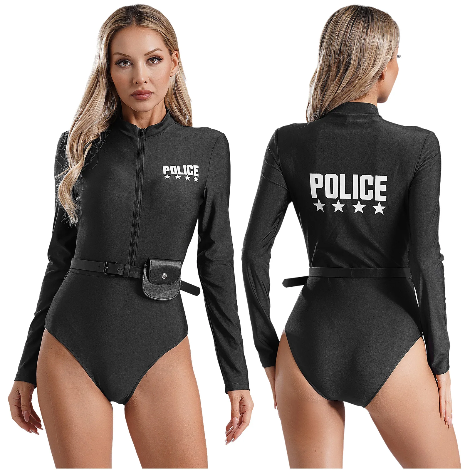 Costume cosplay della polizia dell'ufficiale poliziotto sporco sexy delle donne adulte Set poliziotta tuta uniforme Halloween Fancy Party Gioco di ruolo Panno