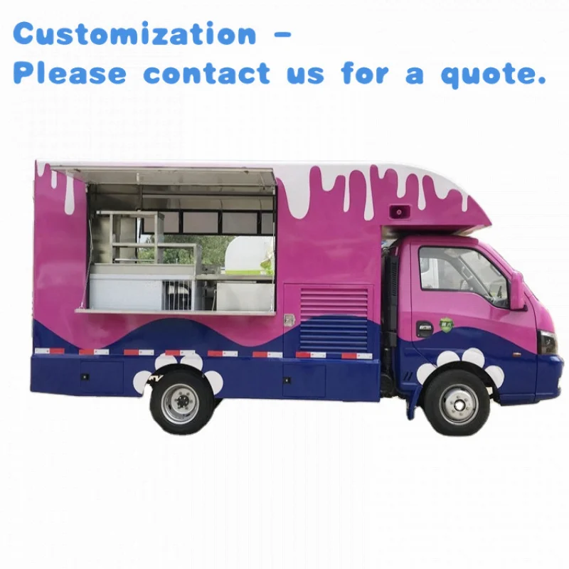 

custom.Drink Truck Mobile Vending Snack Truck Fast Food Outdoor Stall Truck