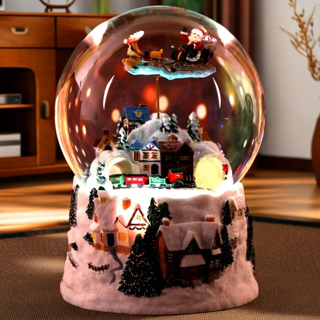 Christmas New Year Gift Crystal Ball Music Box Music Box Rotating Girl Birthday Gift Valentine's Day Creative Gift