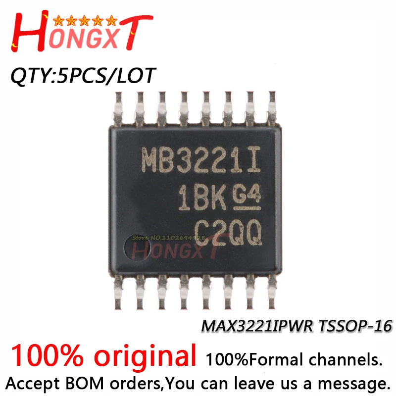 5PCS 100% NEW MAX3221IPWR TSSOP-16.