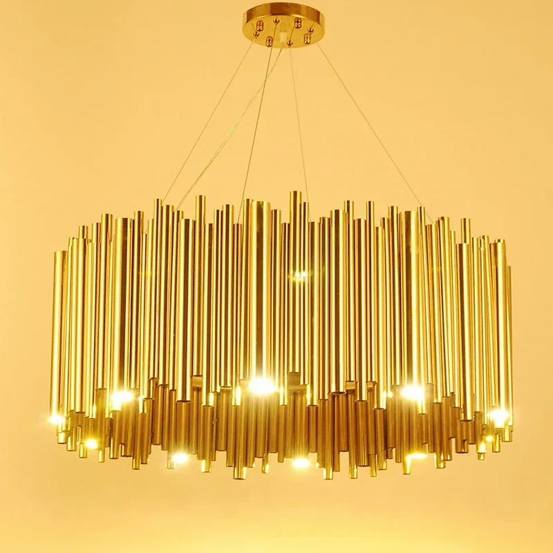 Pipe Organ Staircase Pendant Light Modern Chandelier For Living Room  Kitchen Island  Hanging Lamp Home Decor Lighting Fixture