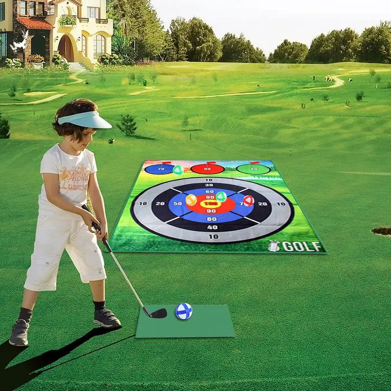 Chipping Mat Golf Game Indoor Dart Practice Hitting Mats Golf Chipping Game Mat Golf Score Darts Game Mat Indoor Outdoor