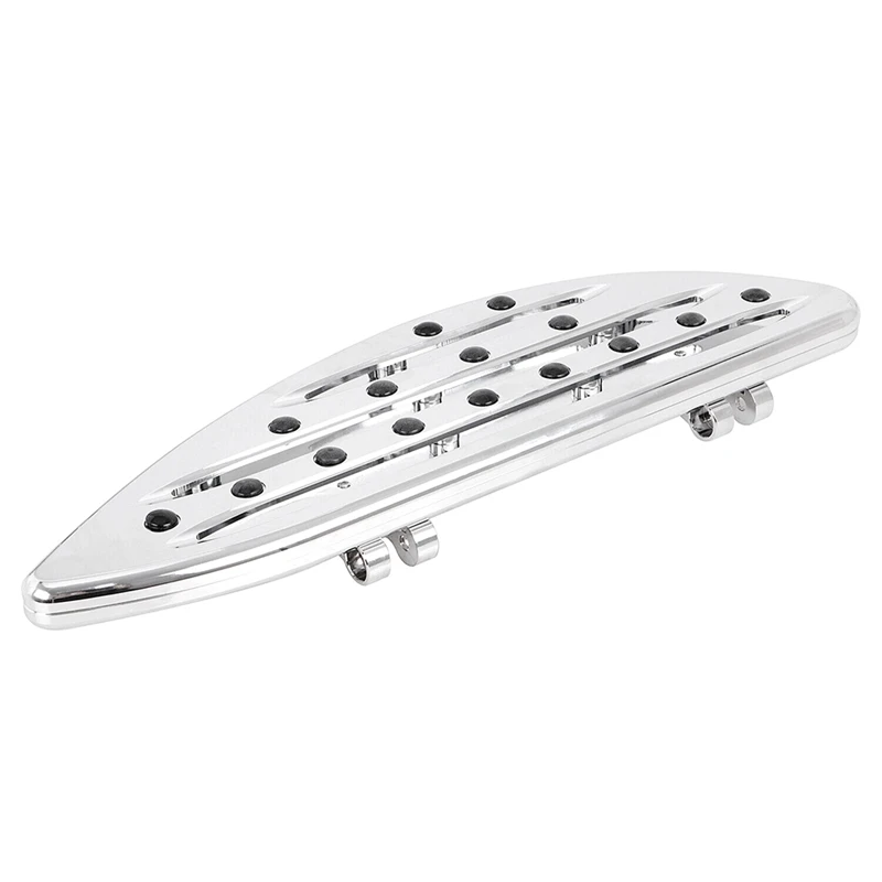 Chrome Driver Stretched Floorboards Foot Boards For  Touring FLHT Fatboy Accessories