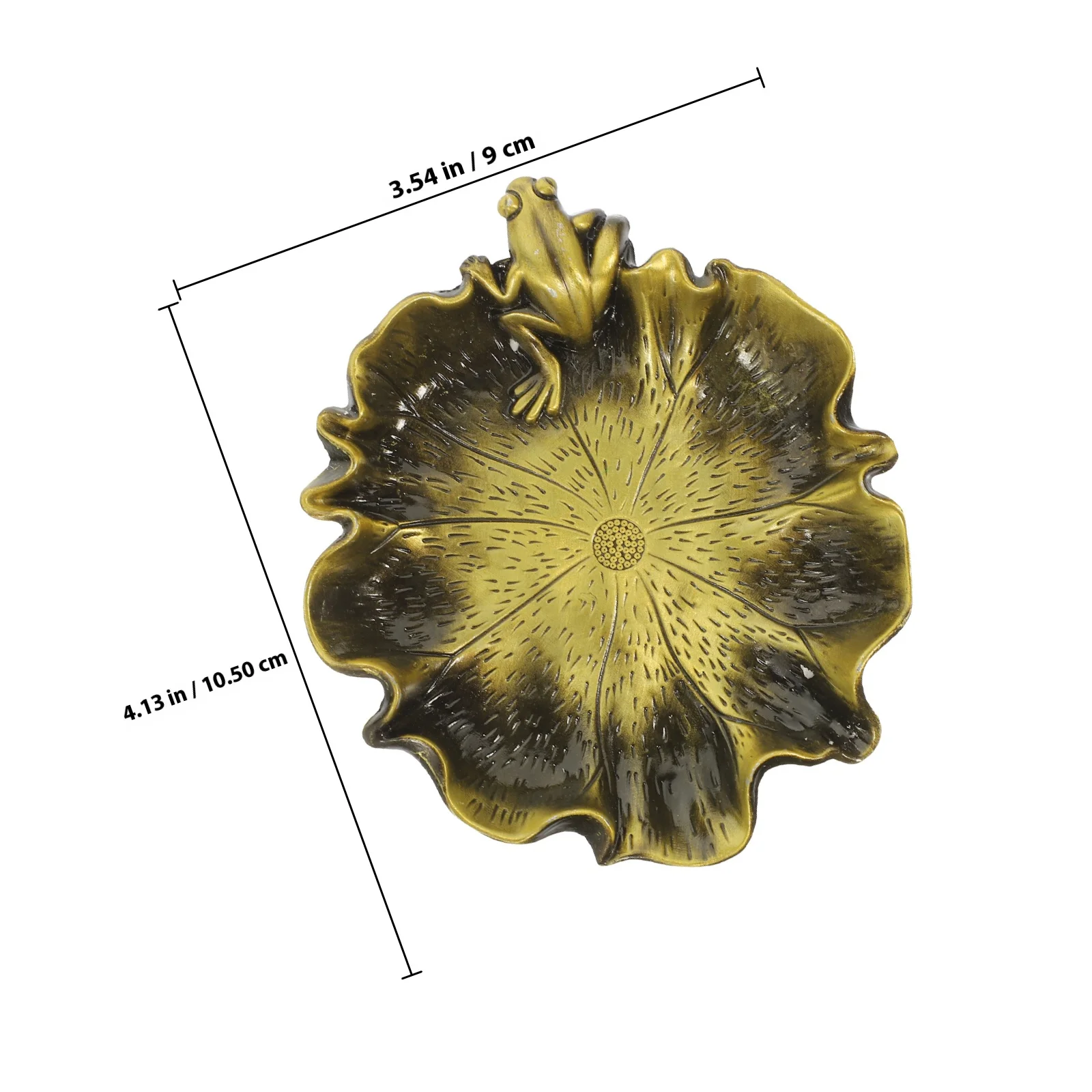 Rondelle de stylo en métal grenouille, plateau à encre multifonction pour calligraphie, peinture, Style rétro, encreur en forme de Lotus, accessoire de bureau