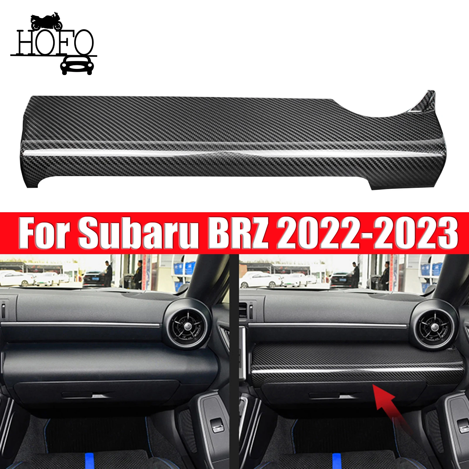 

1PC Co-Pilot Dashboard Panel Cover Trim For Subaru BRZ 2022-2023