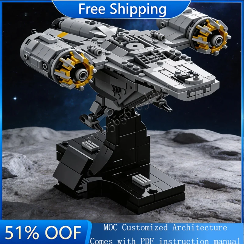 

Набор для сборки модели космического корабля Space Series Razorback, 676 деталей, оригинальные строительные блоки, конструктор, подарки на день рождения