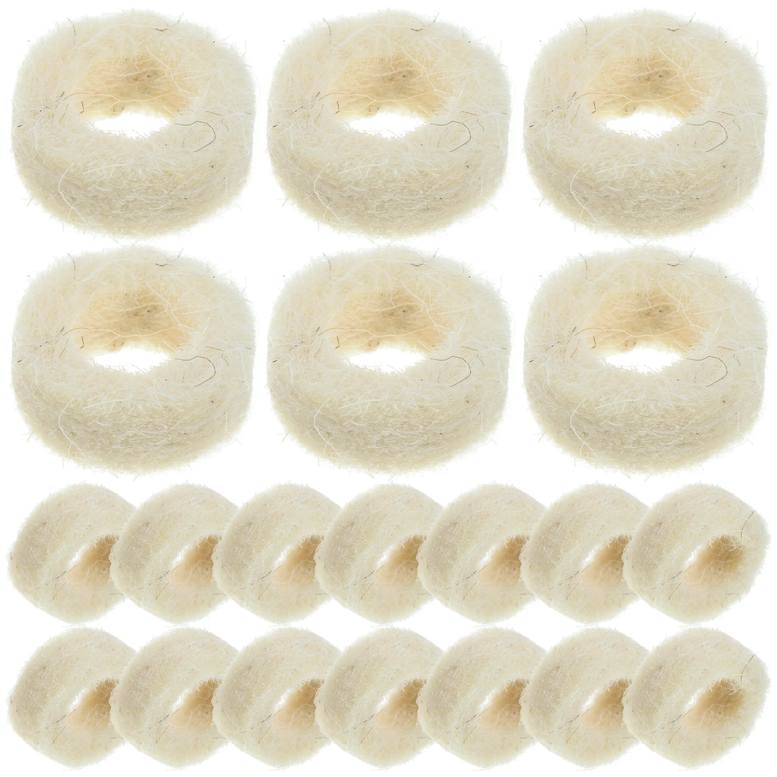 100 Pcs Industrial High Density Wool Felt Sealing Gasket Mechanical Oil Absorbing Washers for Bolts Guitar Plug Replacement