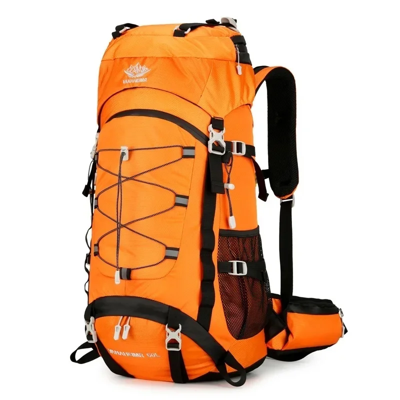 

Outdoor Sports Hiking Bag 60 Liters High Capacity Hiking Camping Trip Waterproof Backpack