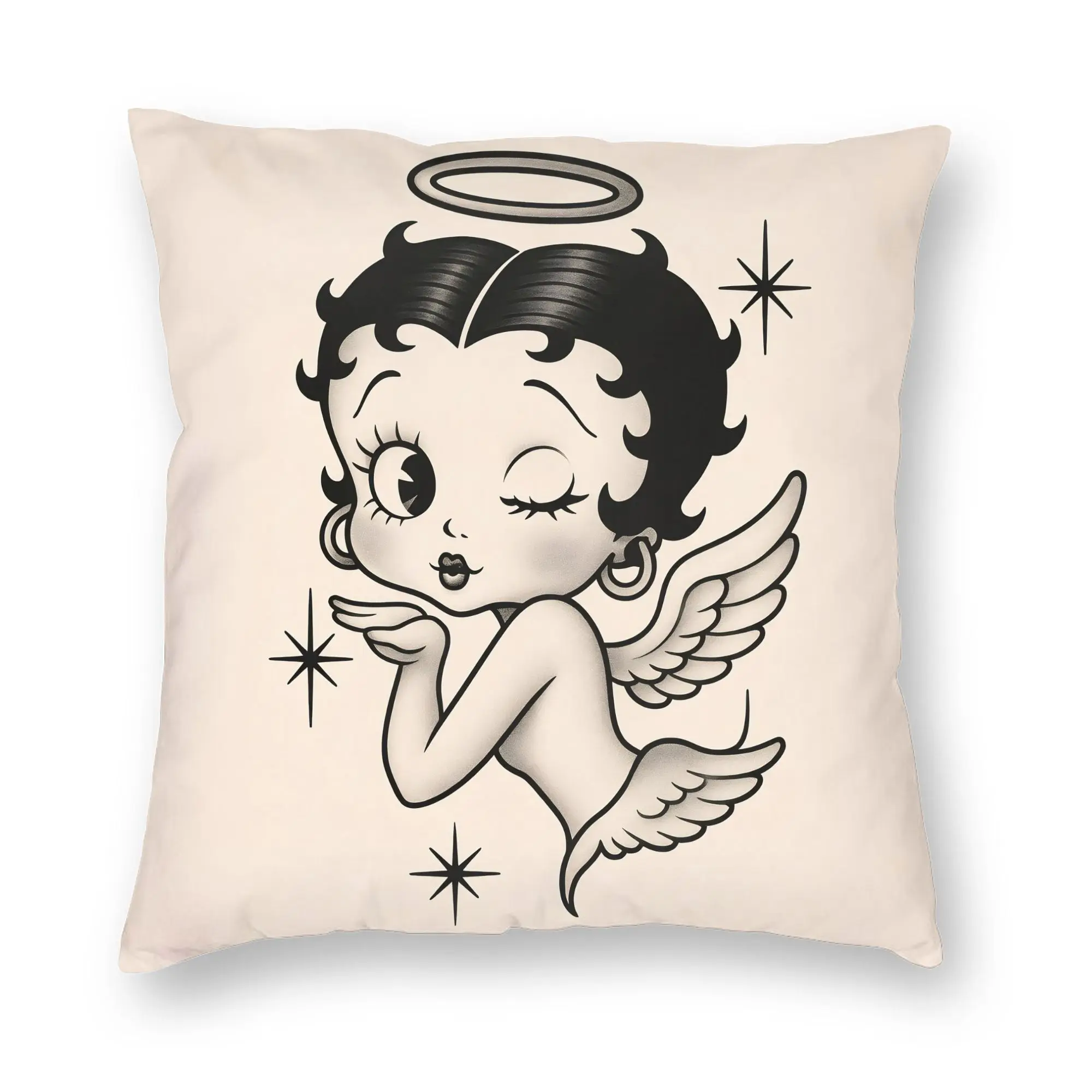 Anime B-Betty BoopS Pillowcase Printing Fabric Cushion Cover Decoration Cartoon Pillow Case Cover Home Square 45*45cm