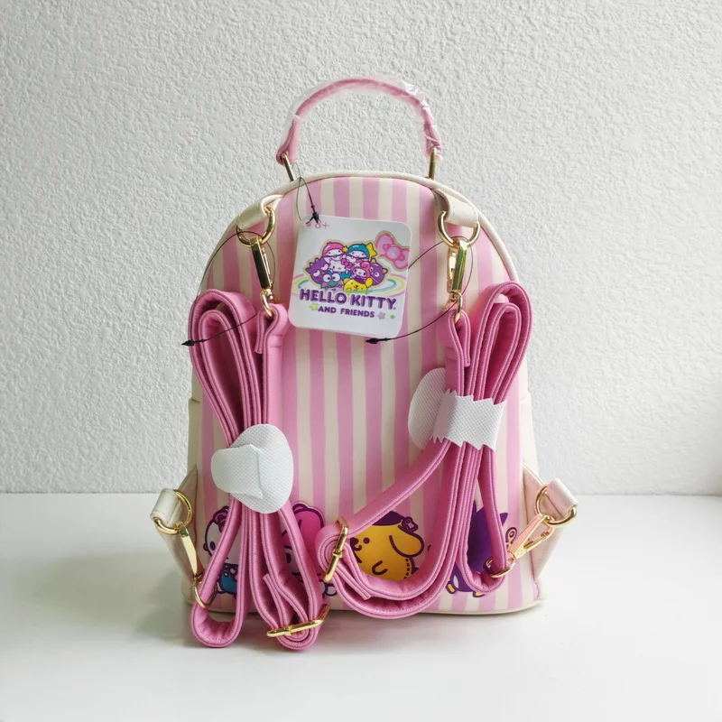 Nowy rodzinny plecak Sanrio Loungefly Hello Kitty Bag Elementary Children Shoolbag Plecak damski Torba na co dzień Prezenty świąteczne