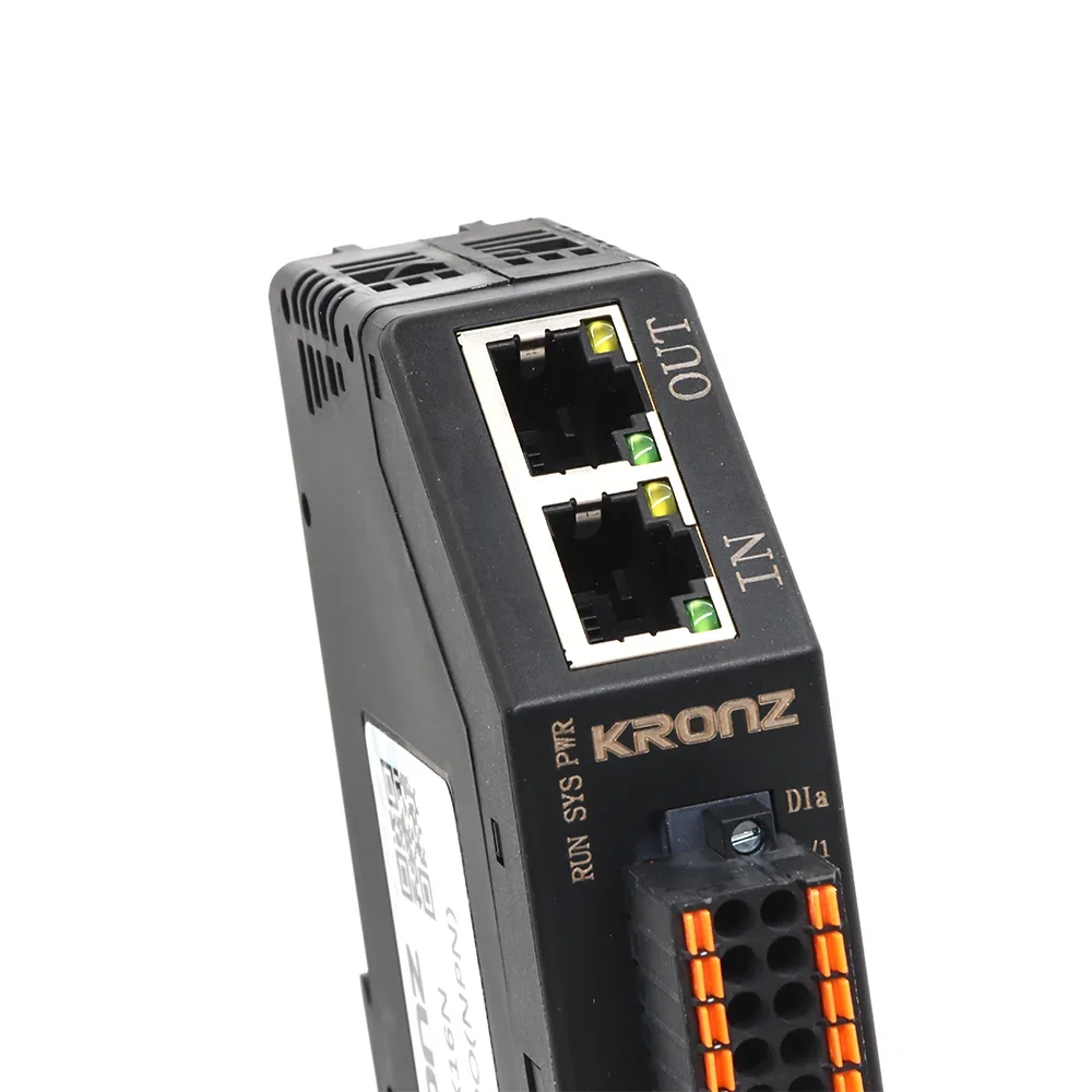

KRONZ EtherCAT Digital IO Module PNP NPN 16 Channels Input Output Remote I/O Terminal Industrial Ethernet Bus Modbus IO Module
