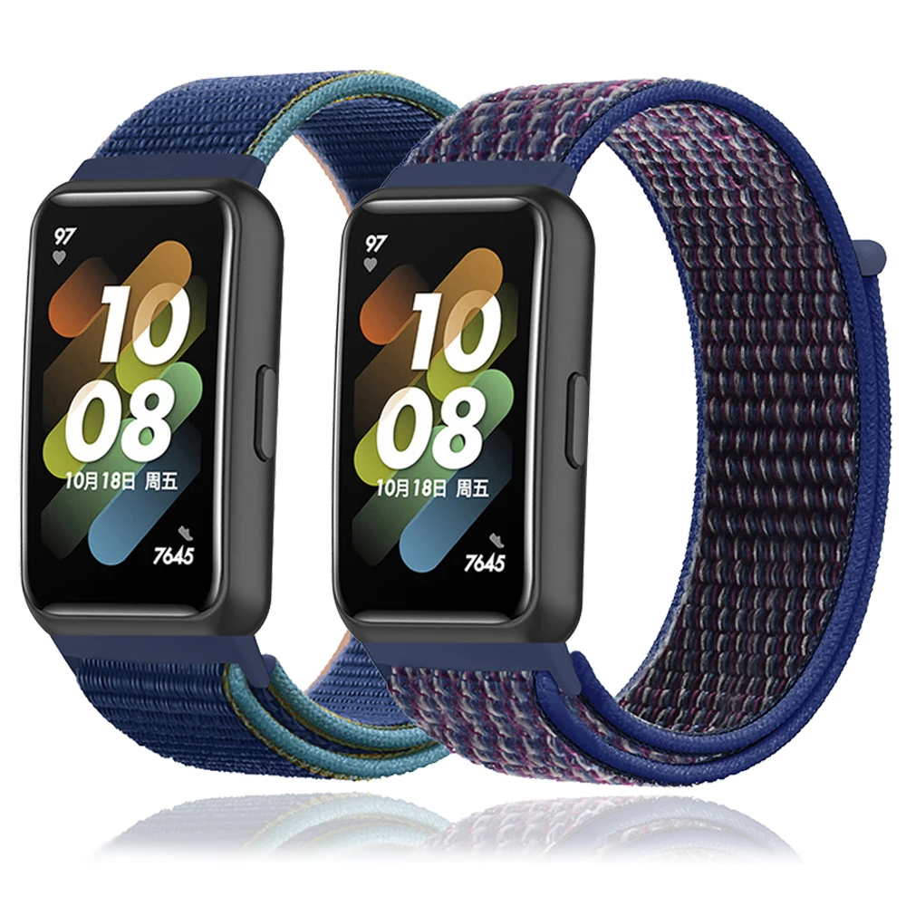 Nylon Bands for Huawei Bands 7 Adjustable Sport Strap Wristband Replacement Bracelet Smart Watch For Huawei 7 Band Accessories