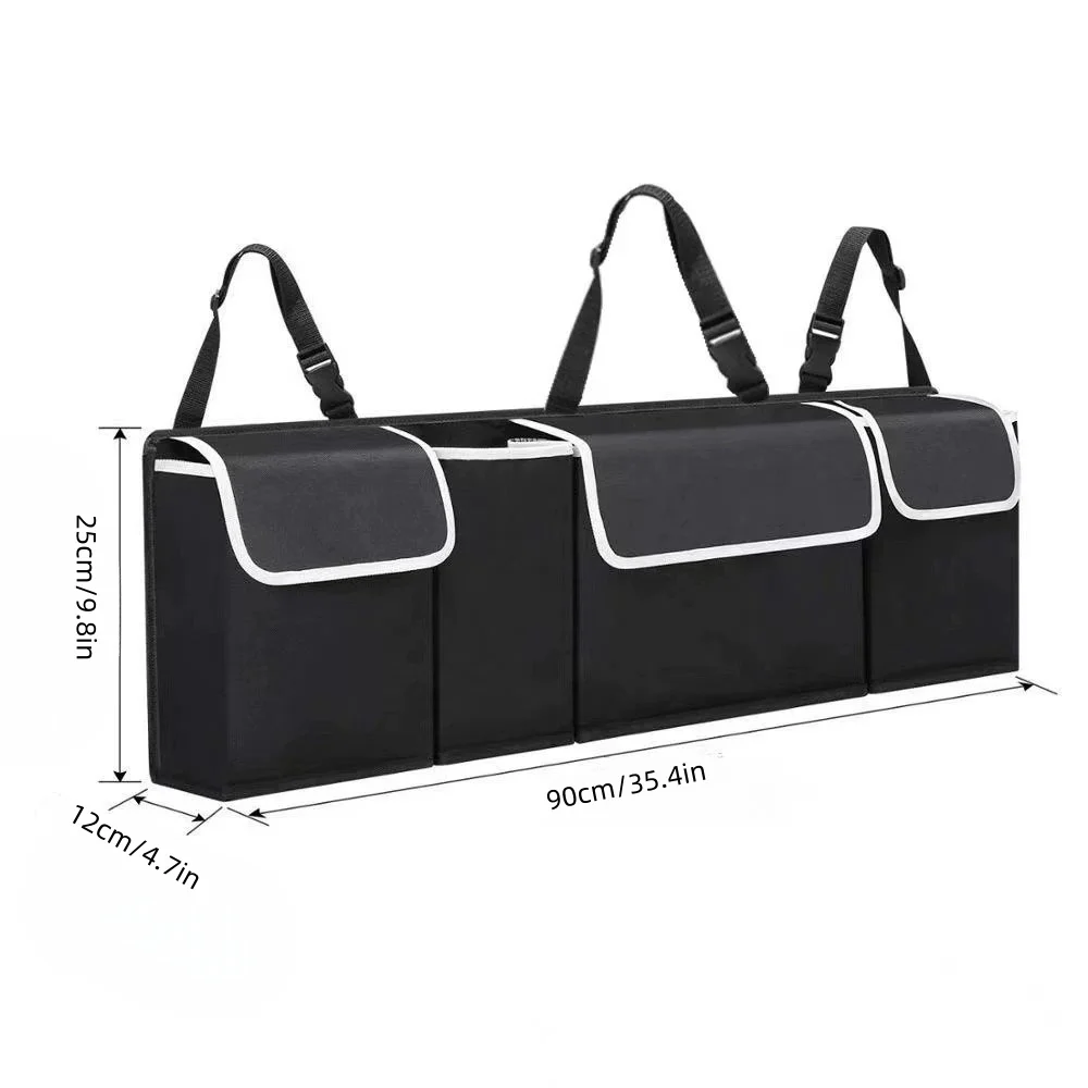 Car Trunk Suspension Storage Bag Large Capacity Multi-purpose Oxford Car Seat Backrest Organizer Automobile Interior