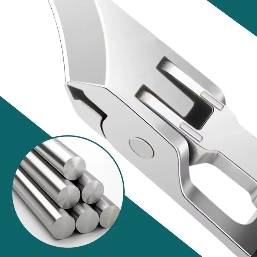 ที่ตัดเล็บมือแบบมืออาชีพ ป้องกันการกระเด็น ขอบเฉียง ทำจากสแตนเลส รูปทรงปากนกอินทรี สำหรับตัดแต่งเล็บมือ เครื่องมือทำเล็บ