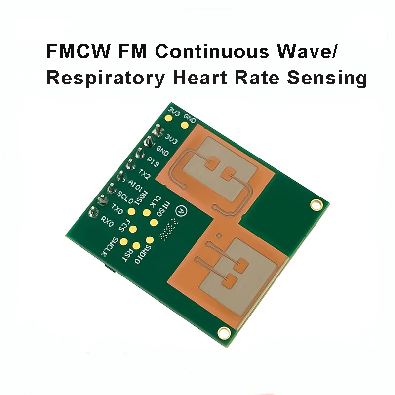 New 60GHz FMCW HLK-LD6002 Real-time Monitoring Human Respiratory Heart Rate Detection Radar Module 600mA 3.3V 1.5m  ISM 2T2R PCB