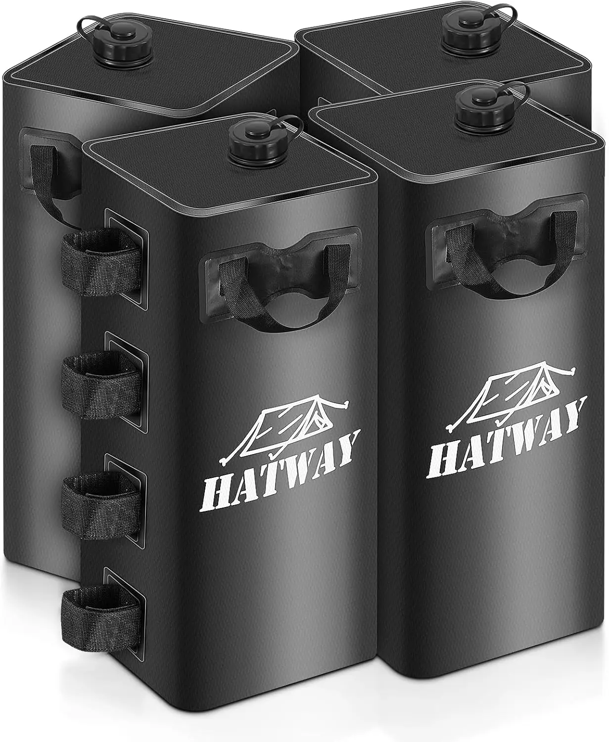 

4-Pack Water Weight Bags for Canopy Stability, 220 LBS Total, Easy Fill & Foldable