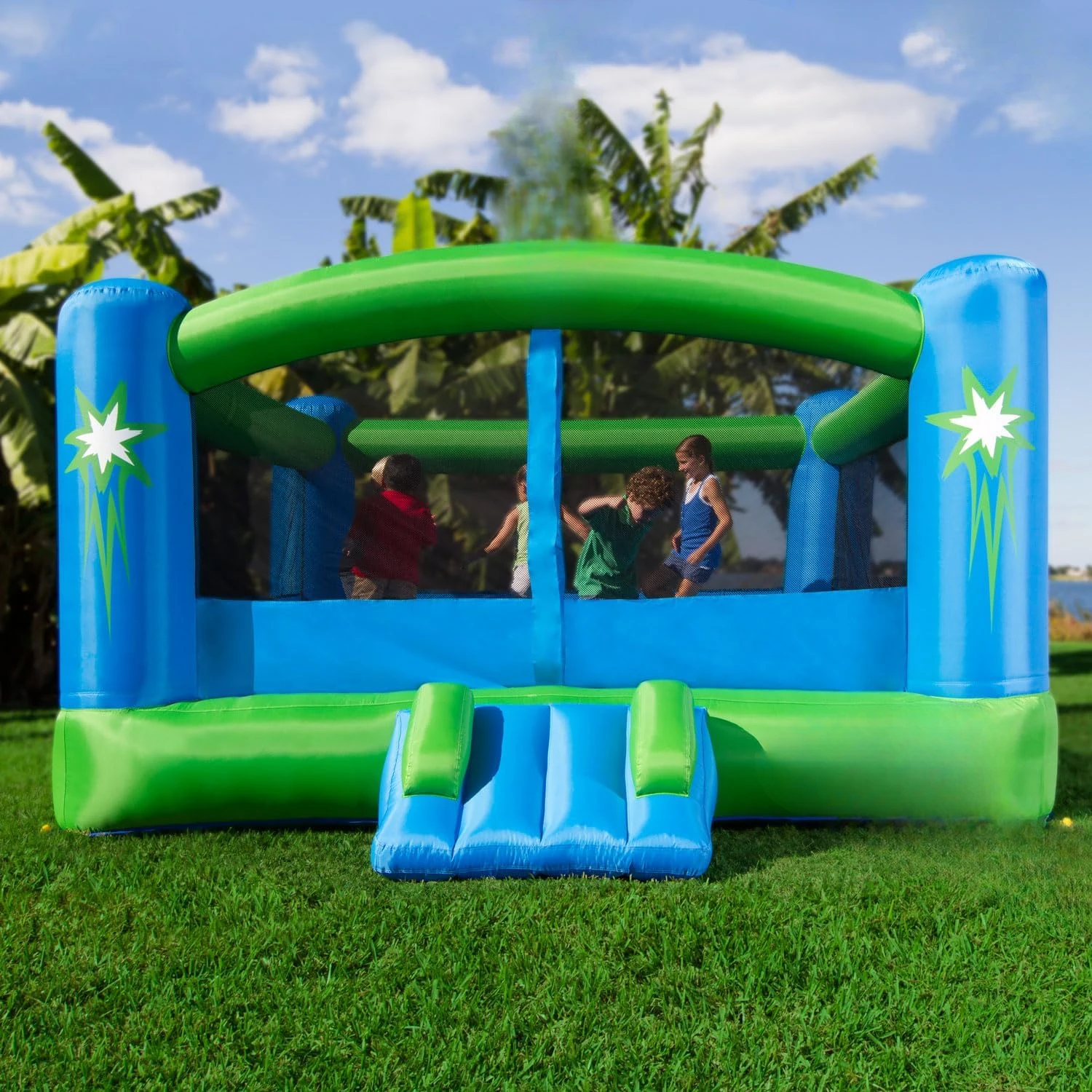 Inflatable Bounce House with Blower - Huge - Premium image 2