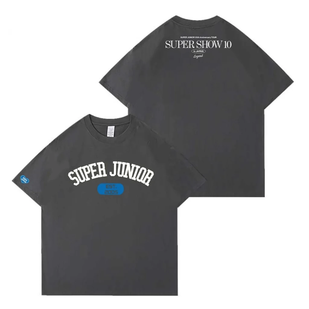

Y2K NEW Short-Sleeve T-Shirt Loose-Fit Print Cotton LETTER Summer Stagewear 2025 SUPER SHOW 10 Star same Style