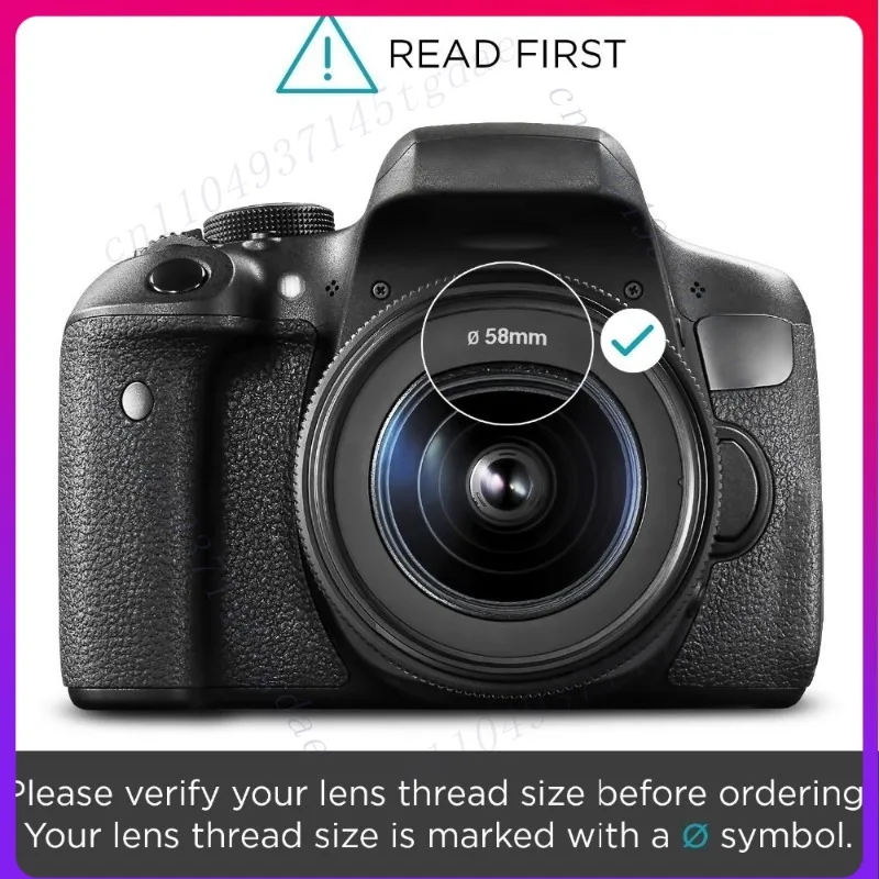 10Pcs 62mm Snap Center Pin Lens Cover for Canon for Nikon for Sony for Pentax for Olympus -