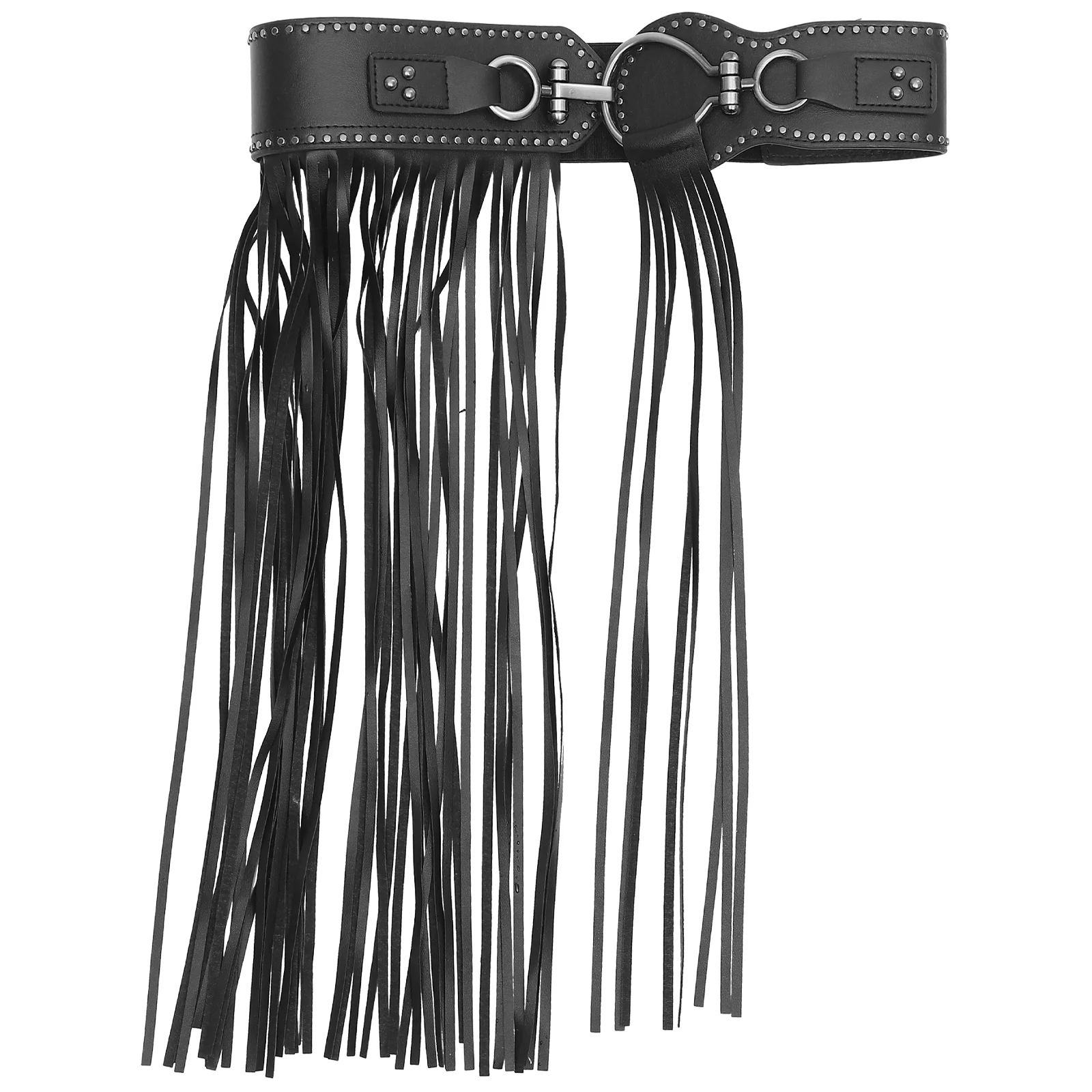 

Tassel Waist Chain Punk Style Skirt Tight Rave Body Jewelry Rivet Belt Women's