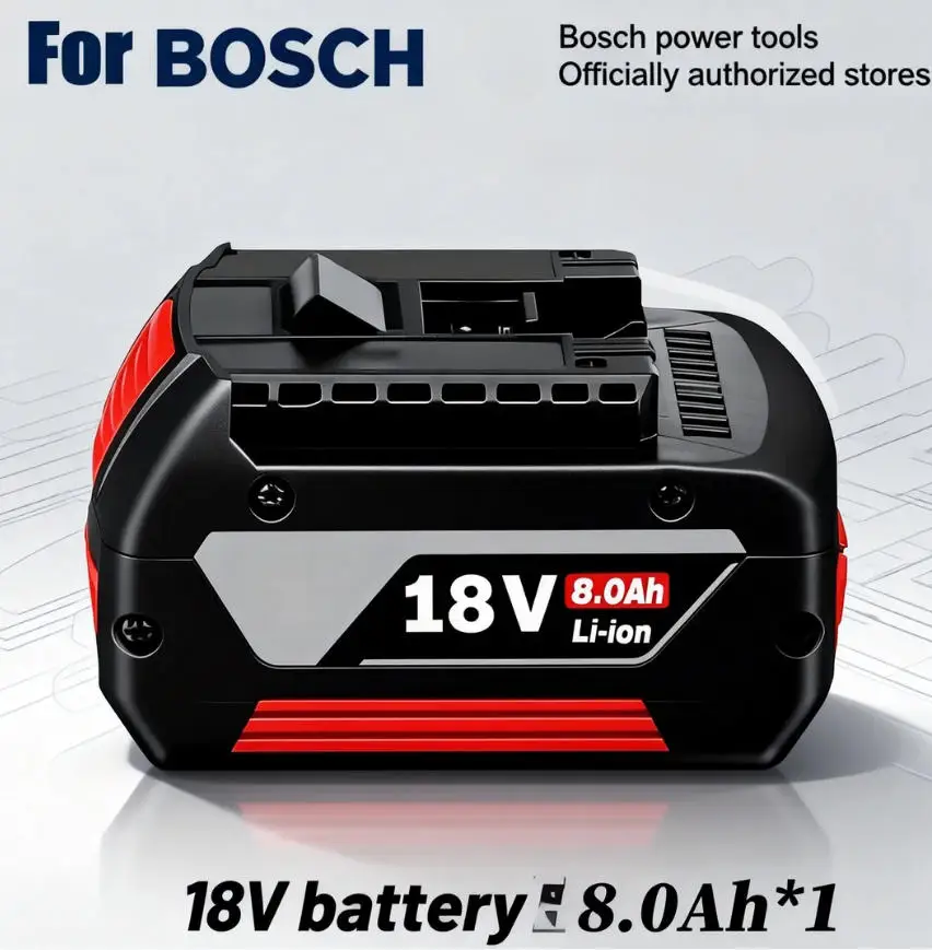 100 % für BOSCH 18 V 8000 mAh Akku, originaler Lithium-Akku für BOSCH Akkupack 8,0 Ah, originaler wiederaufladbarer Werkzeug-Akku