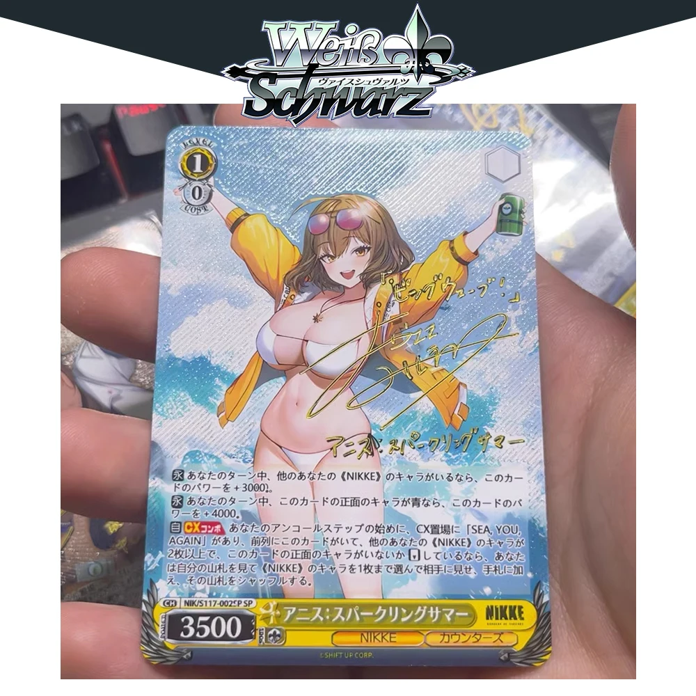 BLBU WS Card NIKKE The Goddess of Victory Sexy WeiB Game Signature Card DIY Lovelive Weiss Schwarz Collectible Cards Boy Gifts