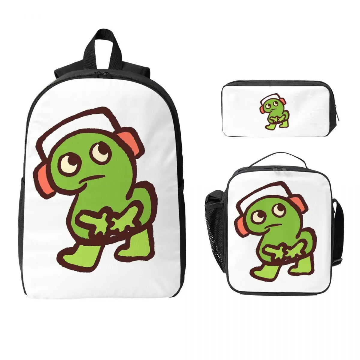 

Bfdi Jammin Two! Backpack Student Boys Girls BookBag School Bag Computer Shoulder Bags 3ps Insulated Lunch Bag Pencil Case