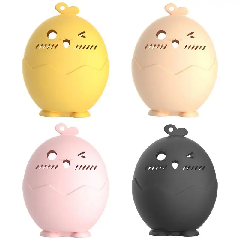 Makeup Sponge Holder Silicone Makeup Sponge Case Durable Vented Beauty Sponge Protective Carrying Case Chick Shape Beauty