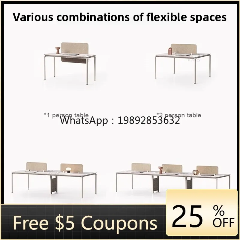 YFY Office Desk Modern Internet Celebrity 2 Six Three Double Face-to-Face Employee Workstation