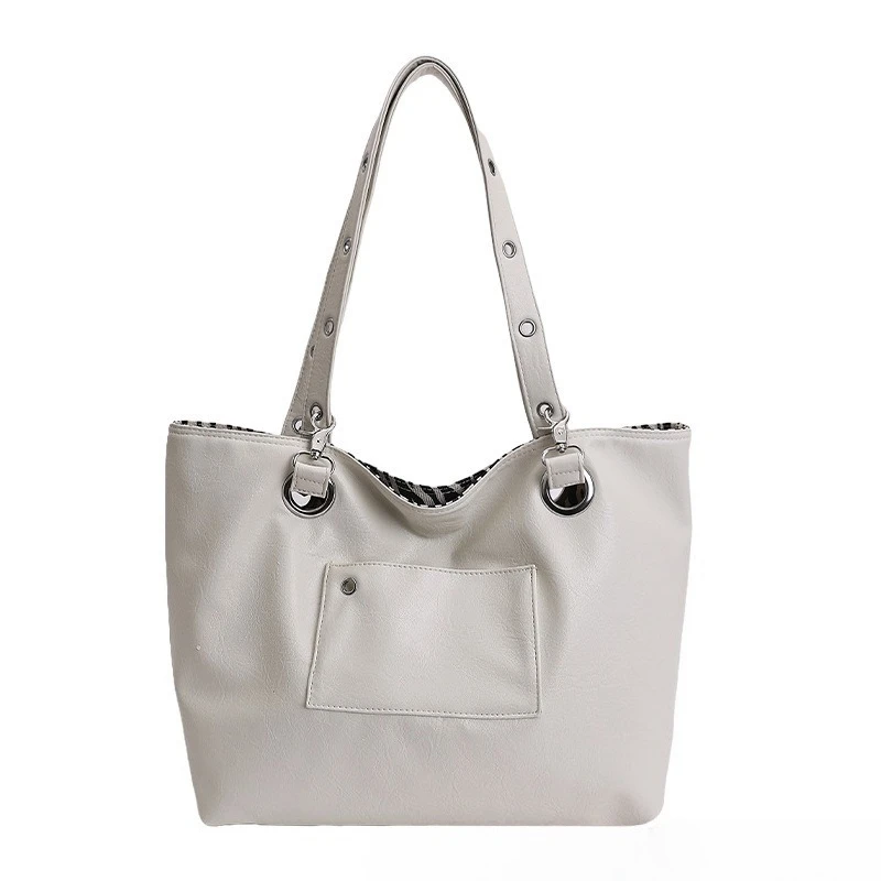 

Women's Commuter Tote Bag with Reversible Design Large Capacity Work Business Shoulder Bag Daily Travel Casual Chic