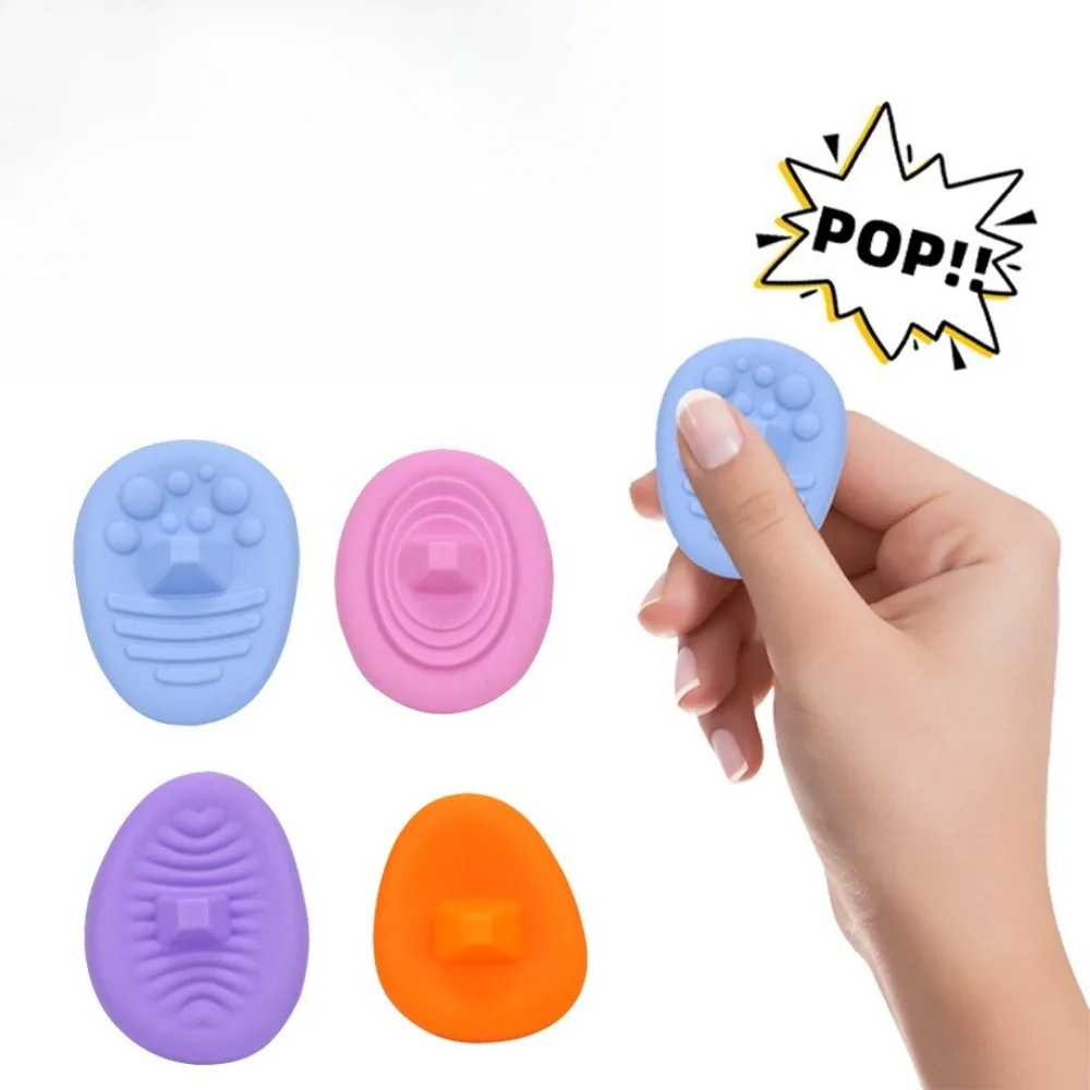 Siliconen Rubber Getextureerde Steen Mini Fidget Zintuiglijke Speelgoed Knijp Massage EDC Stress Relief Speelgoed Antistress Voor Kinderen