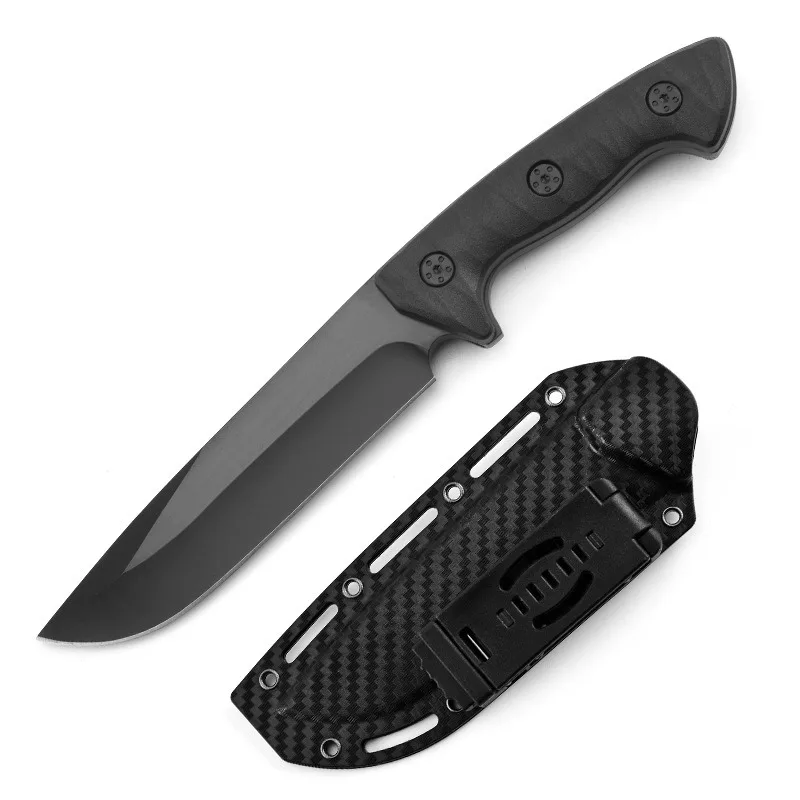 Outdoor Knife Tactical K Sheath Knife Camping Survival Survival Knife Field Hiking Carrying Defense Straight Knife