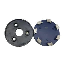 5.5 Inch Metal Bond Diamond Grinding Pads Scraper Disc Shoes Puck for Concrete Floor Coating Mastic Removal for Klindex Grinder