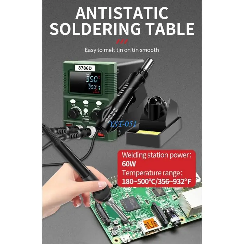 E15A Hot Air Welding Desoldering Hot Air Welding Handle Soldering Iron Suitable for Rework